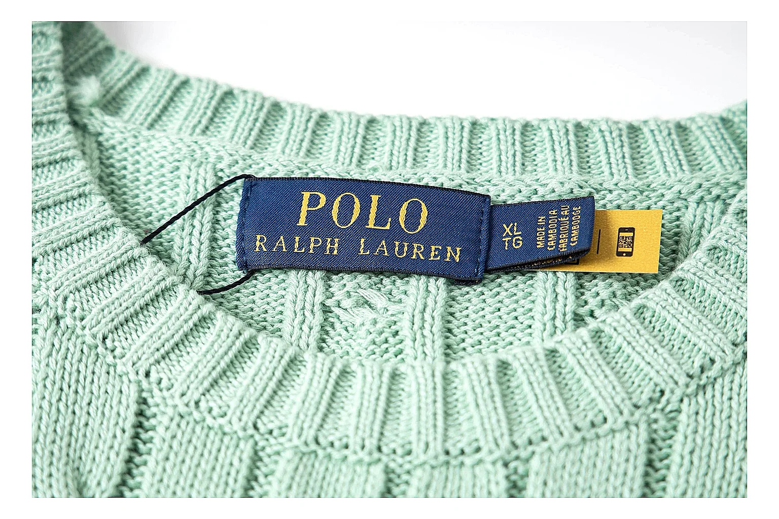 kakofindlist.com Polo Ralph Lauren Mint Cable Knit Polo 0792 Mint short-sleeve-knit product image thumbnail 5
