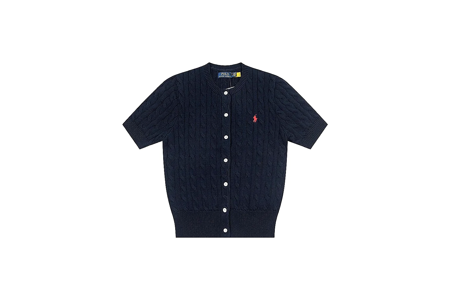 kakofindlist.com Polo Ralph Lauren Navy Cable Knit Cardigan 0960 Navy short-sleeve-knit product image thumbnail 2