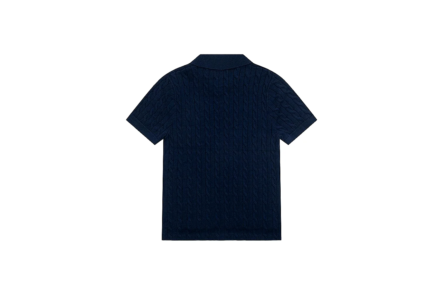 kakofindlist.com Polo Ralph Lauren Navy Cable Knit Polo 0988 Navy short-sleeve-knit product image thumbnail 3
