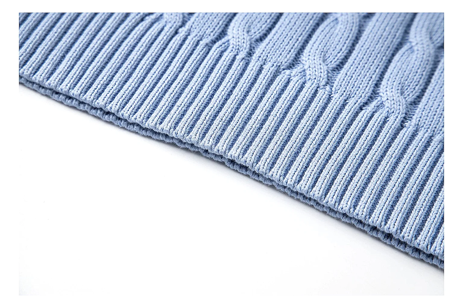 kakofindlist.com Polo Ralph Lauren Pale Blue Cable Knit Polo 0856 Pale Blue short-sleeve-knit product image thumbnail 6