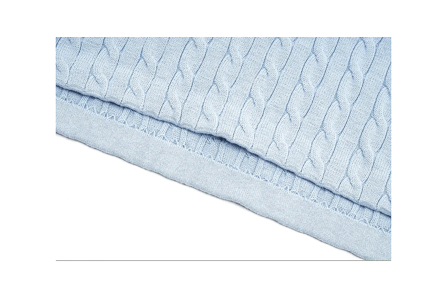 kakofindlist.com Polo Ralph Lauren Pale Blue Cable Knit Polo 0992 Pale Blue short-sleeve-knit product image thumbnail 5