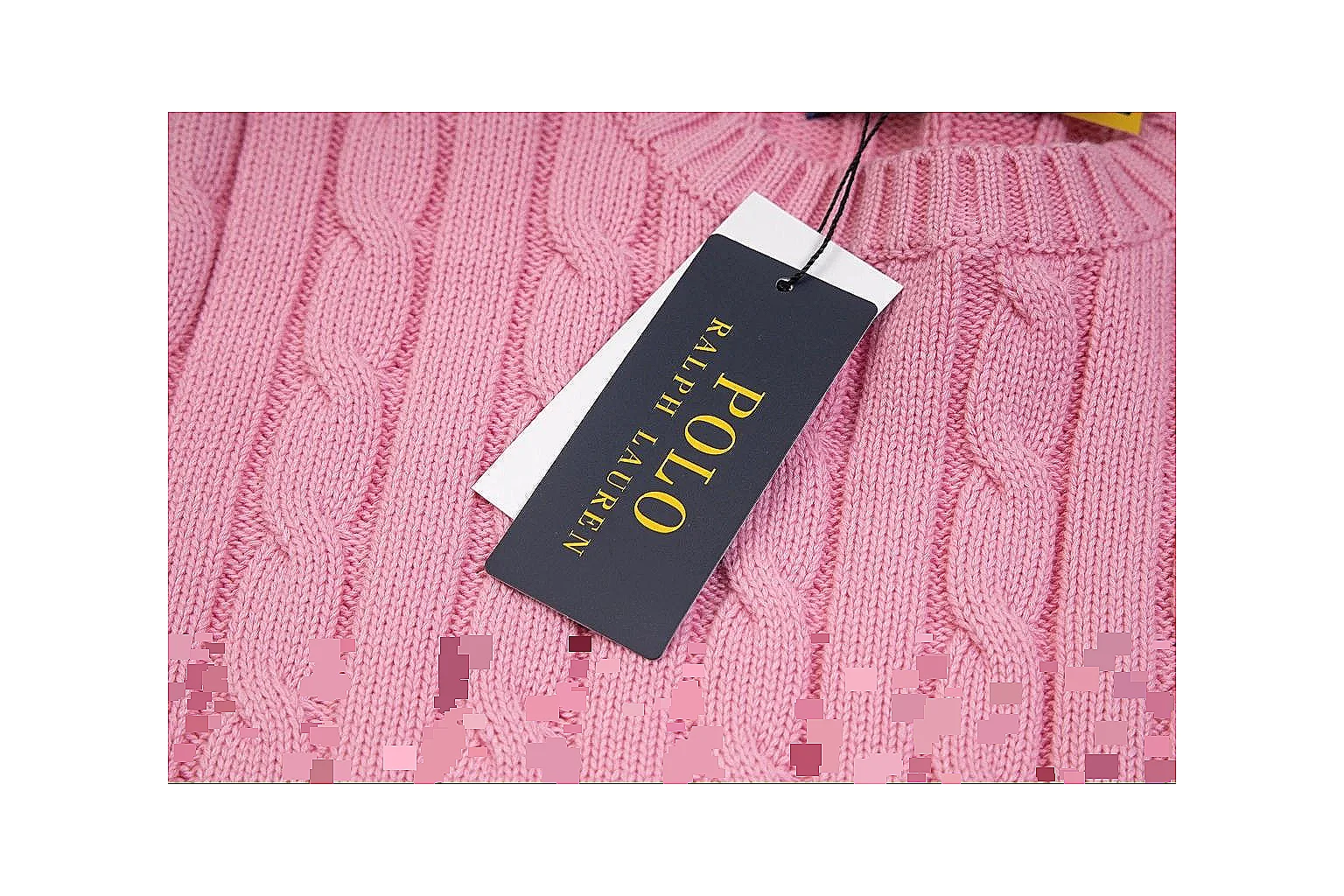 kakofindlist.com Polo Ralph Lauren Pink Cable Knit Polo 0627 Pink short-sleeve-knit product image thumbnail 2