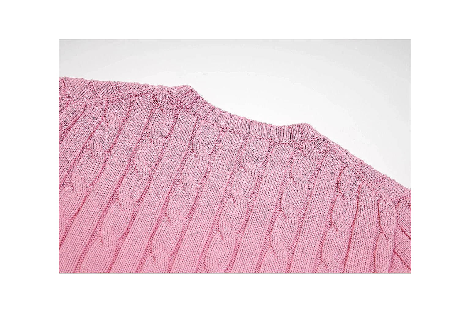kakofindlist.com Polo Ralph Lauren Pink Cable Knit Polo 0627 Pink short-sleeve-knit product image thumbnail 4
