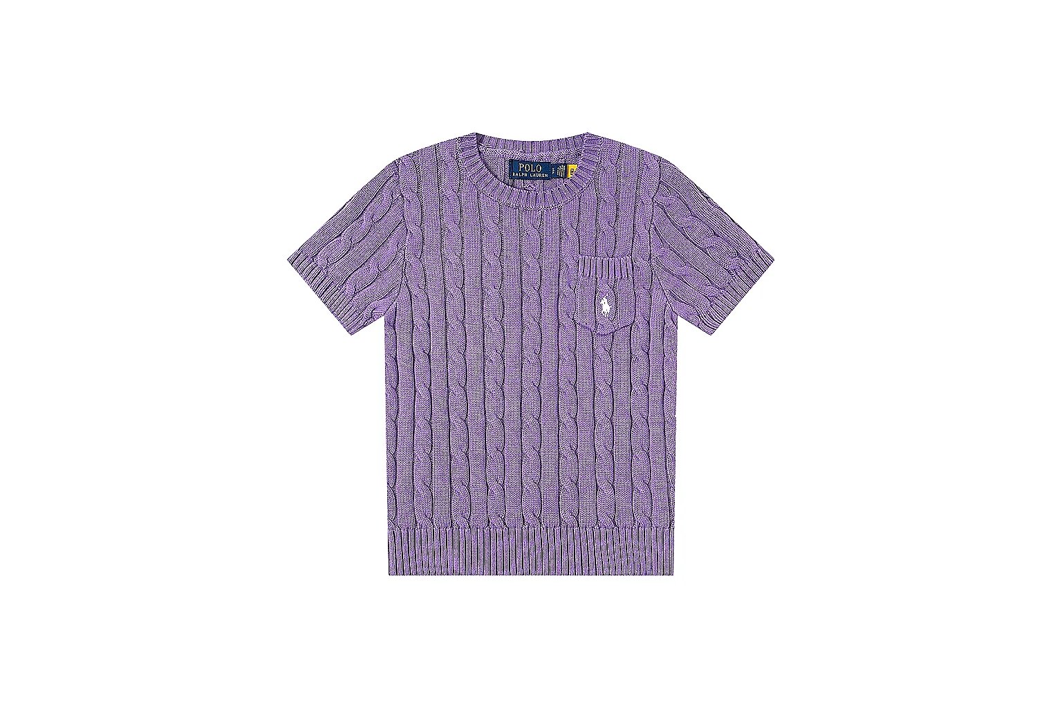 kakofindlist.com Polo Ralph Lauren Purple Cable Knit Polo 0898 Purple short-sleeve-knit product image thumbnail 2