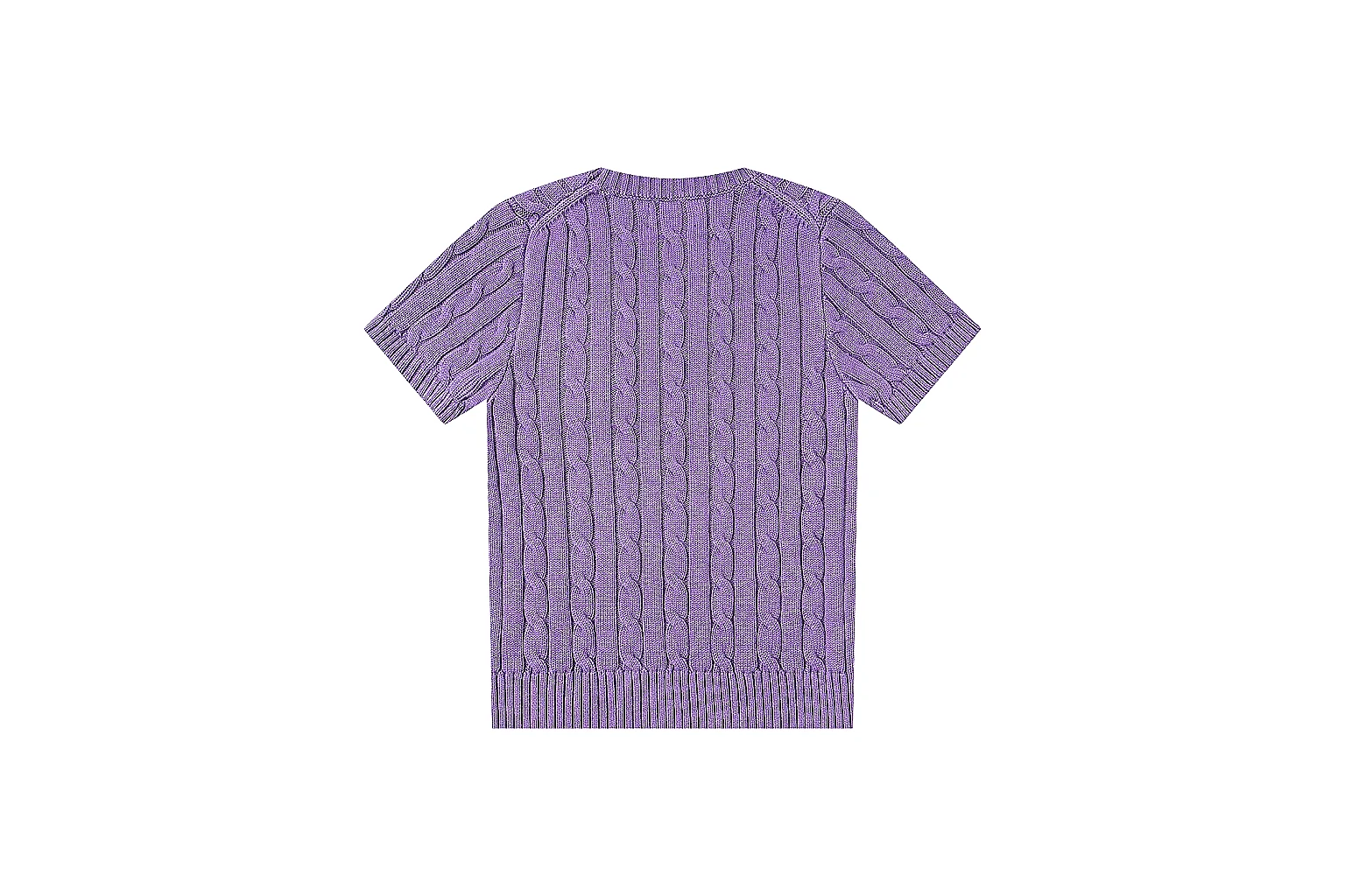 kakofindlist.com Polo Ralph Lauren Purple Cable Knit Polo 0898 Purple short-sleeve-knit product image thumbnail 3