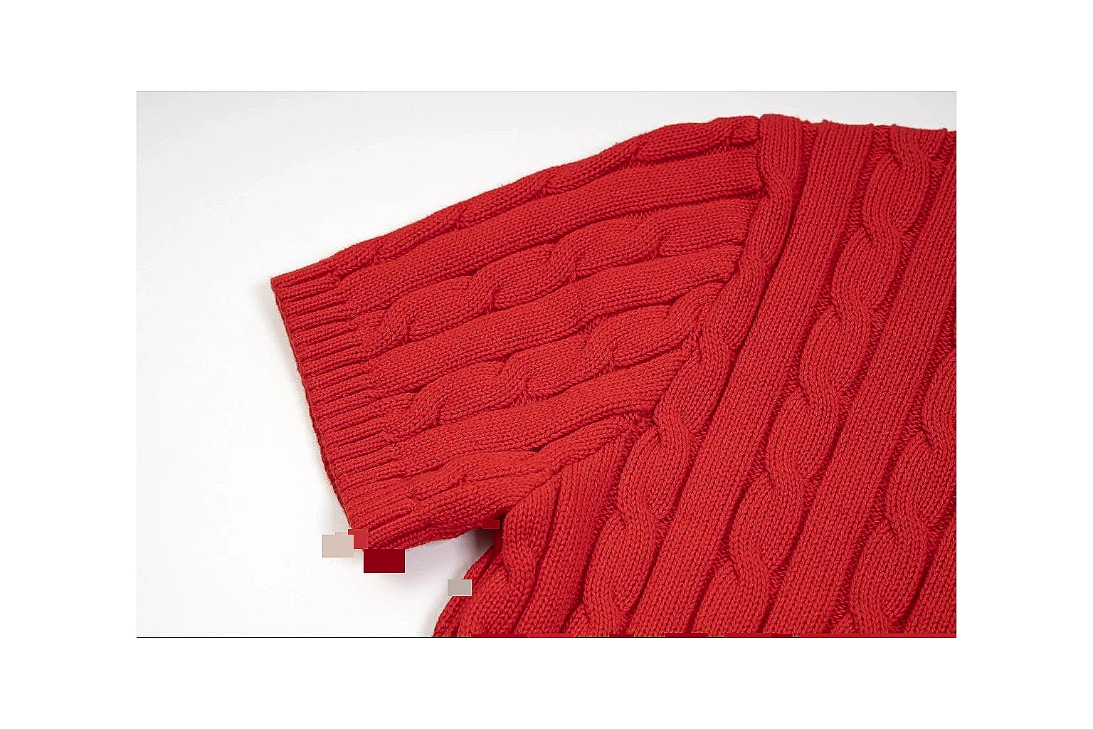kakofindlist.com Polo Ralph Lauren Red Cable Knit Polo 0632 Red short-sleeve-knit product image thumbnail 2