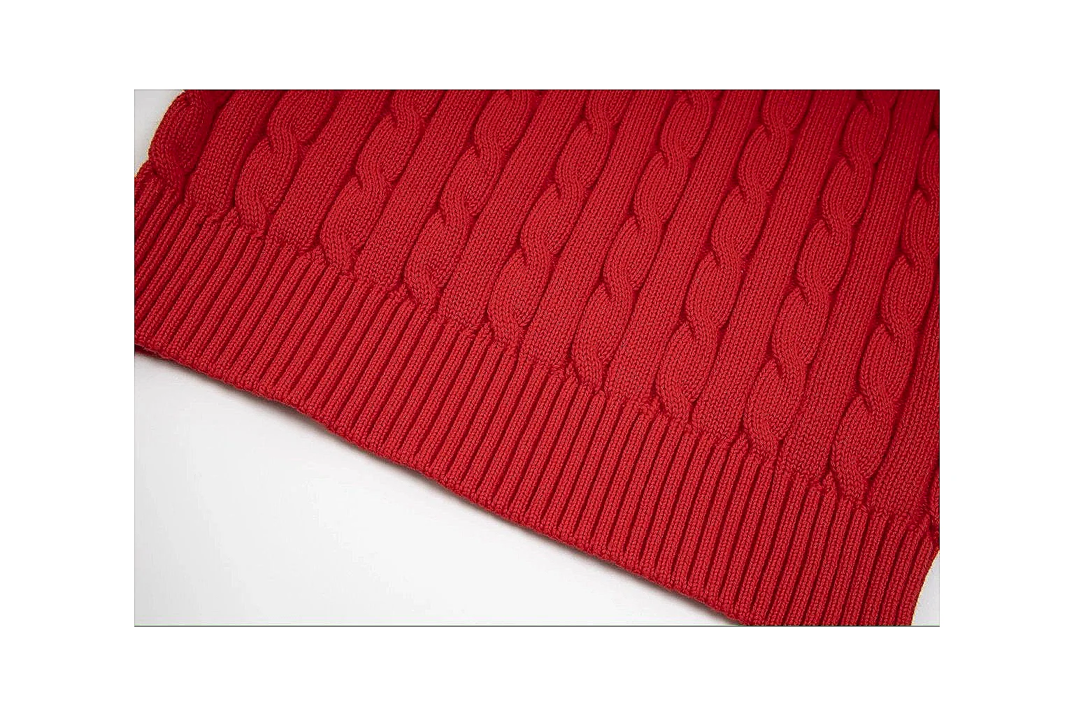 kakofindlist.com Polo Ralph Lauren Red Cable Knit Polo 0632 Red short-sleeve-knit product image thumbnail 5