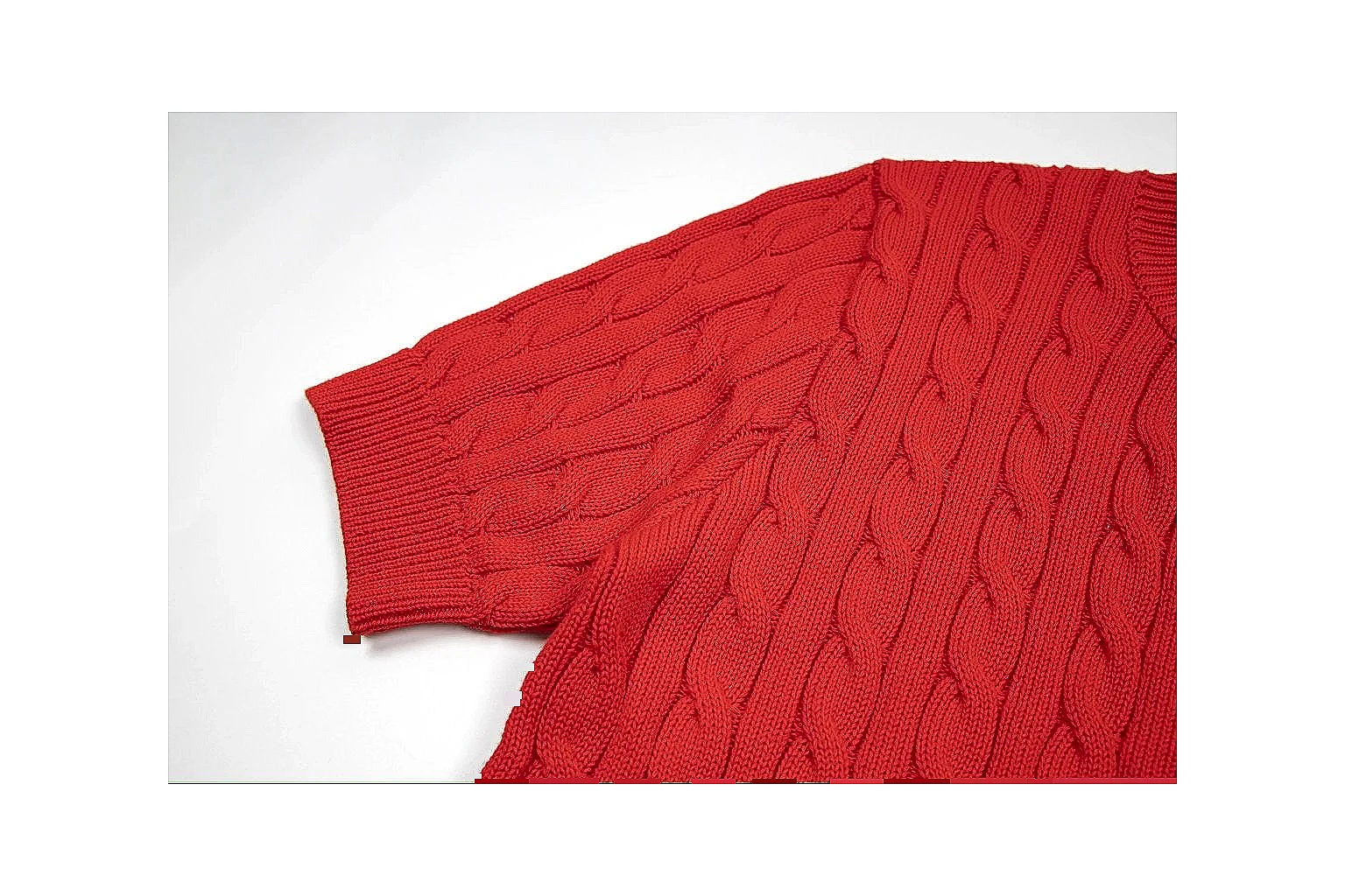 kakofindlist.com Polo Ralph Lauren Red Button Cable Knit Polo 0923 Red Button short-sleeve-knit product image thumbnail 2