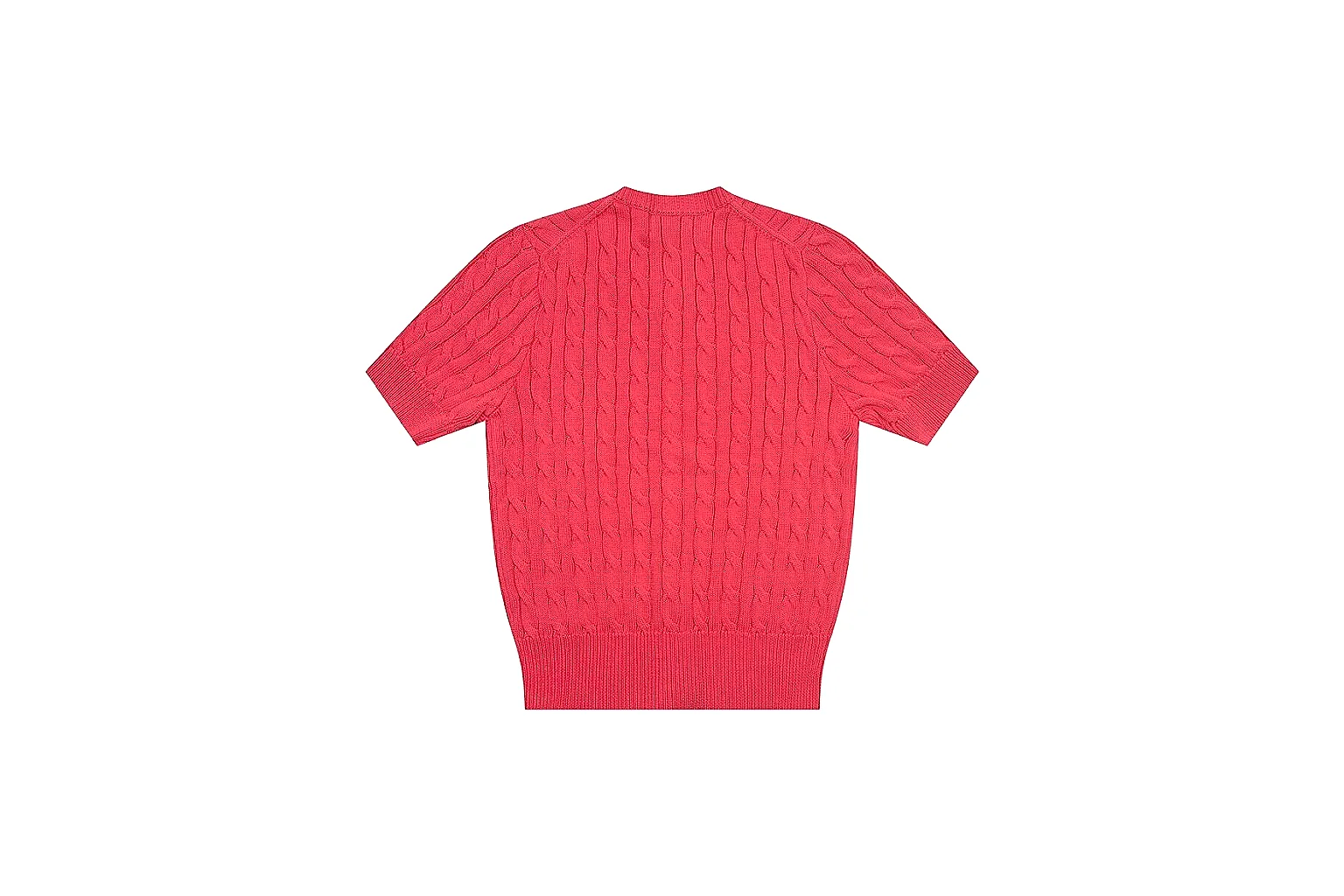 kakofindlist.com Polo Ralph Lauren Red Cable Knit Cardigan 0936 Red short-sleeve-knit product image thumbnail 3