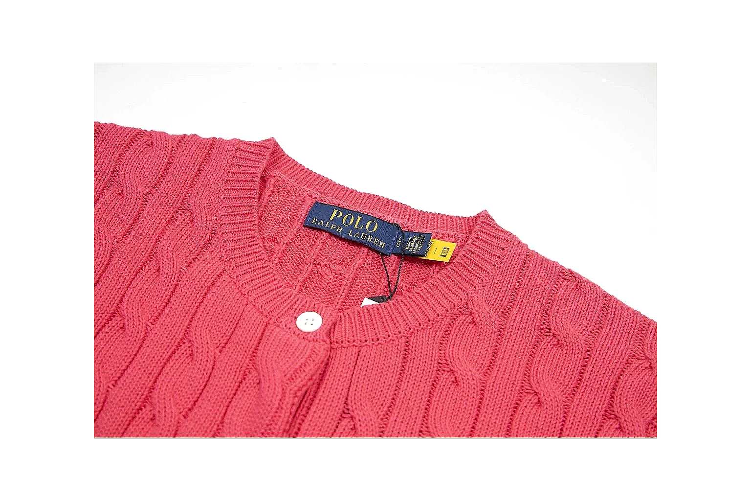 kakofindlist.com Polo Ralph Lauren Red Cable Knit Cardigan 0936 Red short-sleeve-knit product image thumbnail 5