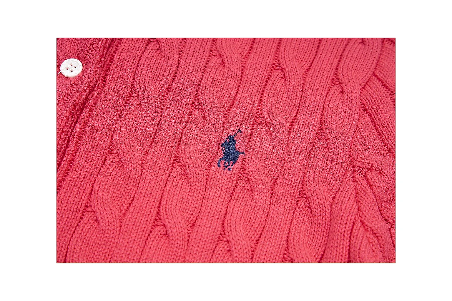 kakofindlist.com Polo Ralph Lauren Red Cable Knit Cardigan 0936 Red short-sleeve-knit product image thumbnail 6