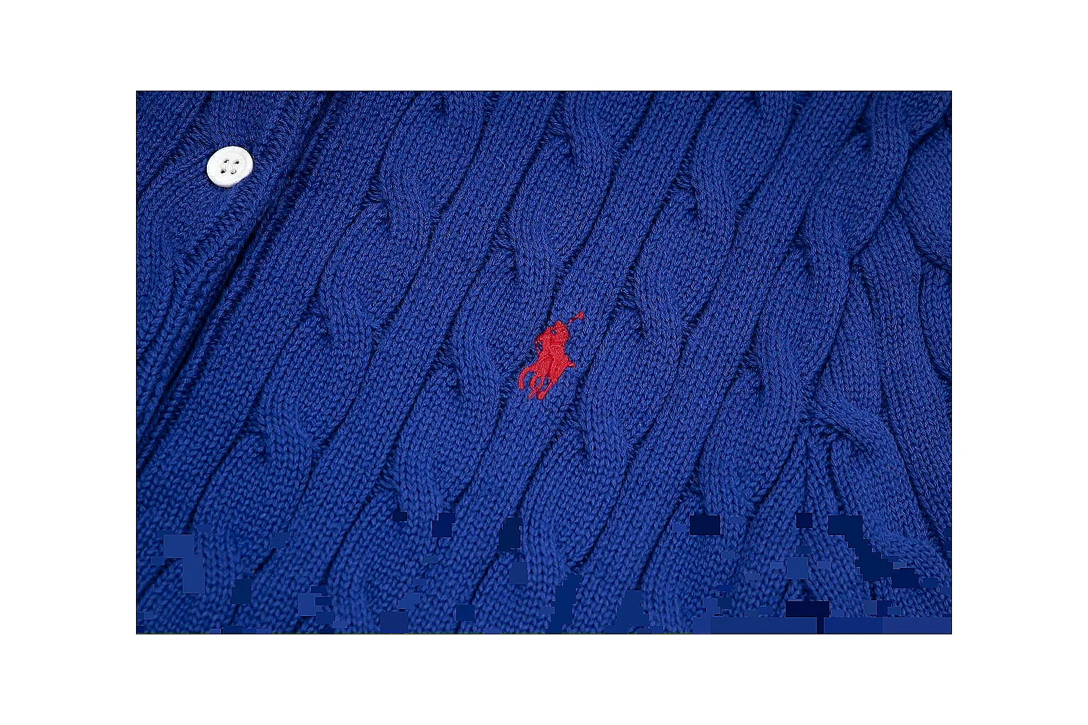 kakofindlist.com Polo Ralph Lauren Royal Blue Cable Knit Cardigan 0939 Royal Blue short-sleeve-knit product image