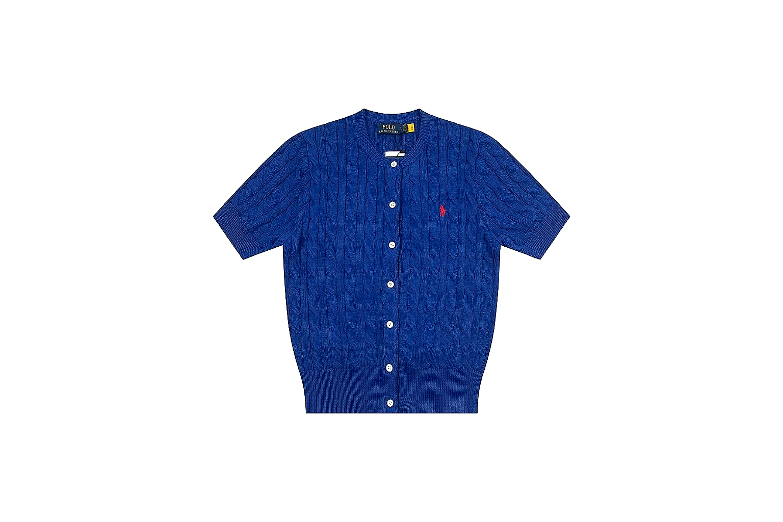 kakofindlist.com Polo Ralph Lauren Royal Blue Cable Knit Cardigan 0939 Royal Blue short-sleeve-knit product image thumbnail 2