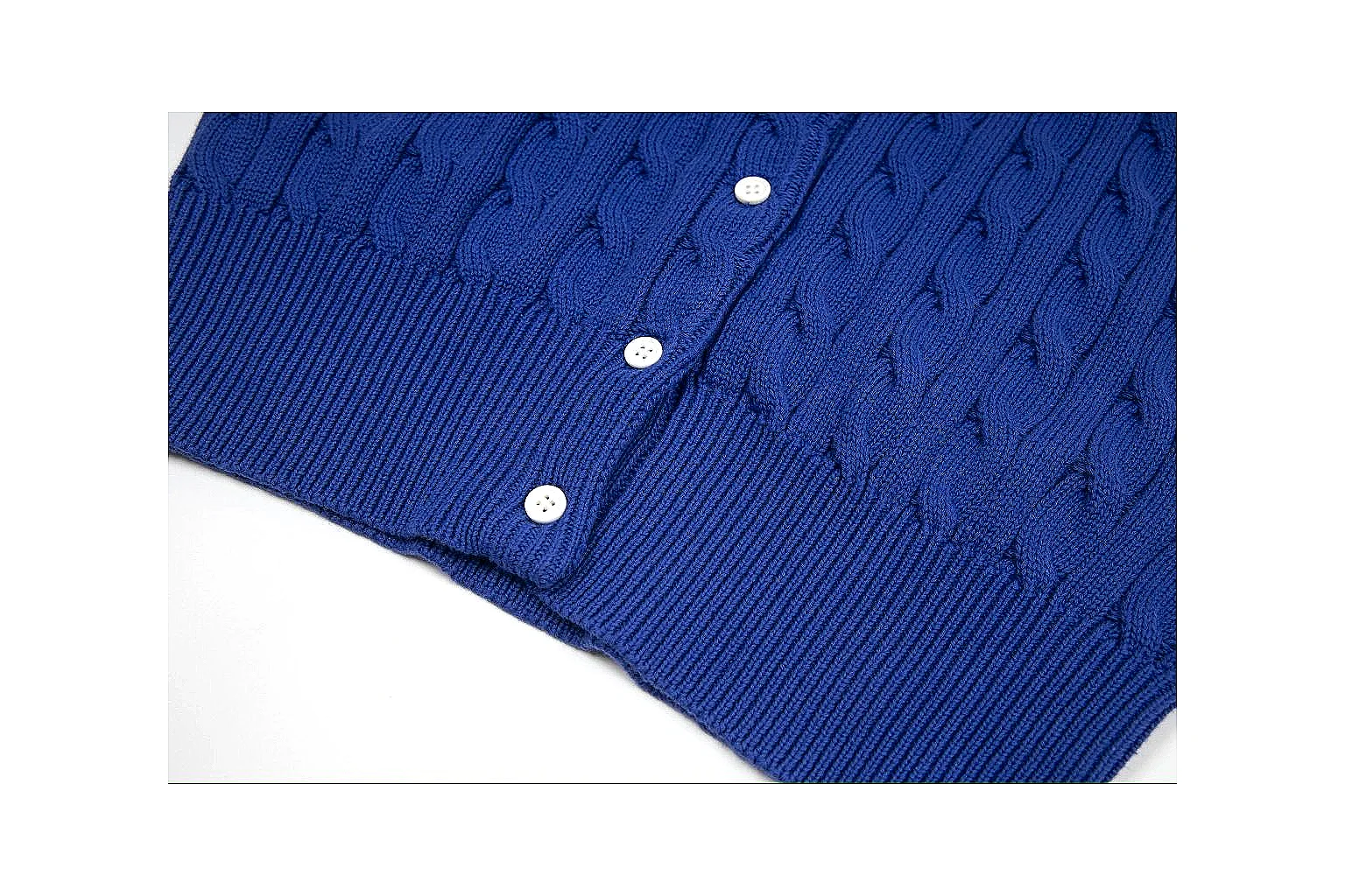kakofindlist.com Polo Ralph Lauren Royal Blue Cable Knit Cardigan 0939 Royal Blue short-sleeve-knit product image thumbnail 4