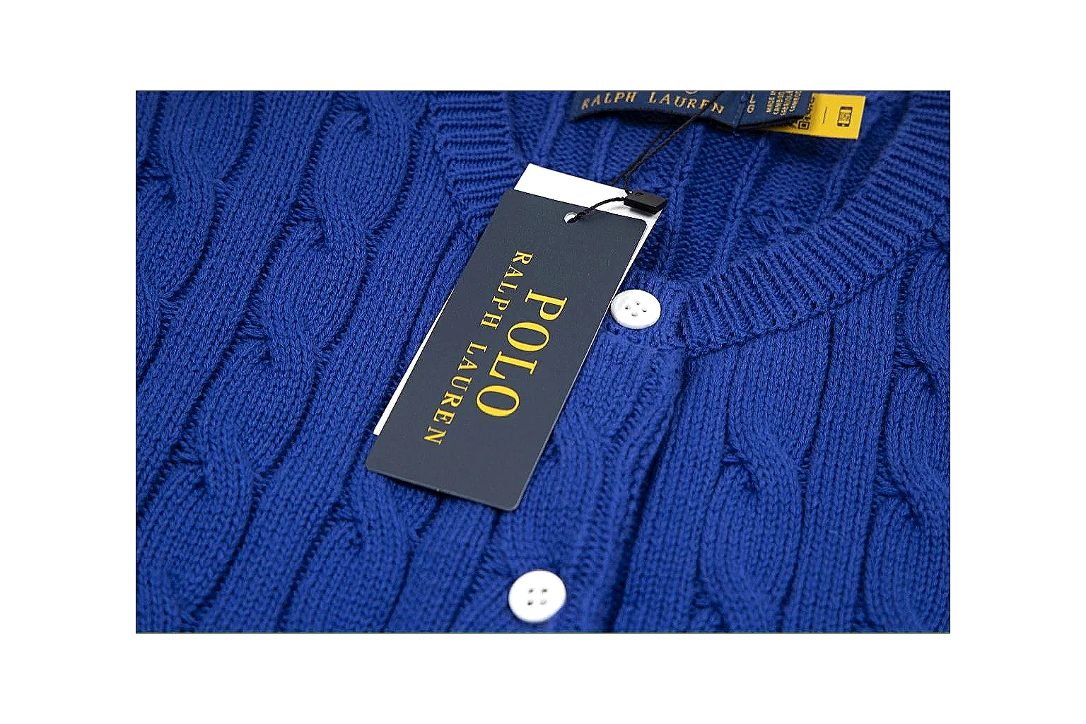 kakofindlist.com Polo Ralph Lauren Royal Blue Cable Knit Cardigan 0939 Royal Blue short-sleeve-knit product image thumbnail 5