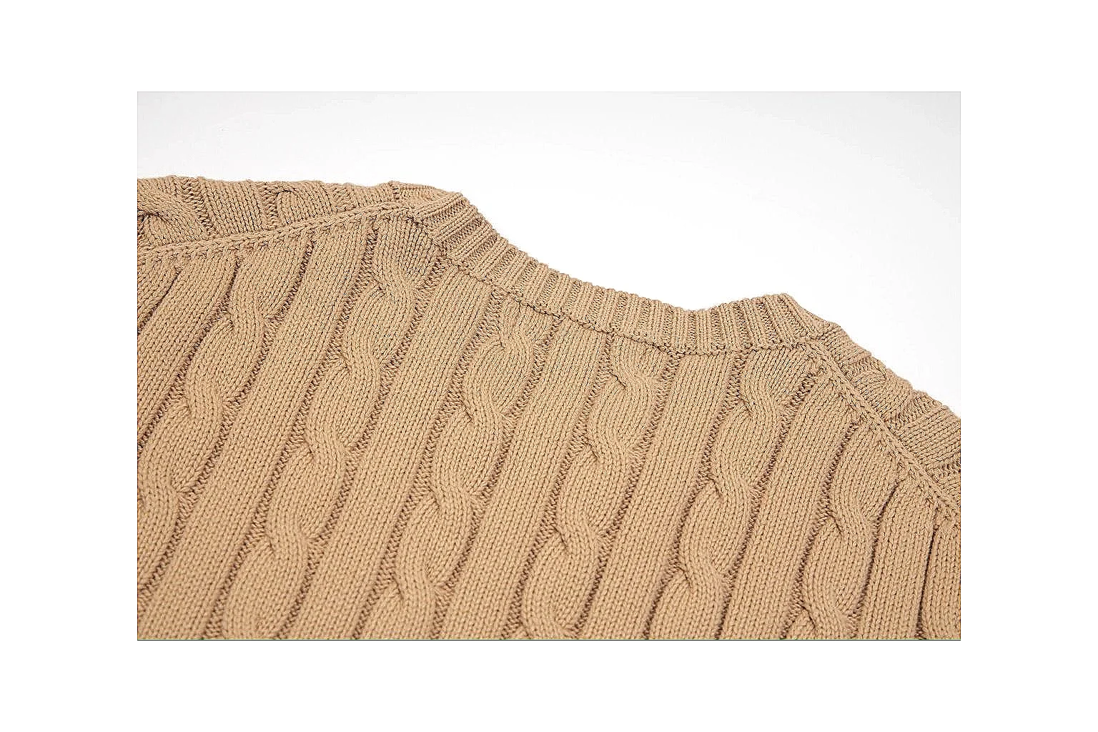 kakofindlist.com Polo Ralph Lauren Tan Cable Knit Polo 0667 Tan short-sleeve-knit product image thumbnail 4
