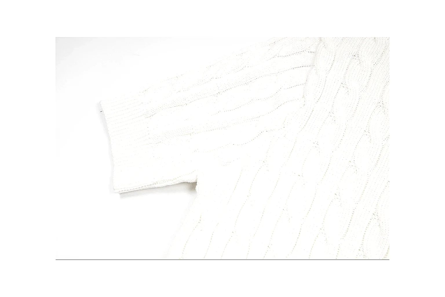 kakofindlist.com Polo Ralph Lauren White Cable Knit Polo 0955 White short-sleeve-knit product image thumbnail 4