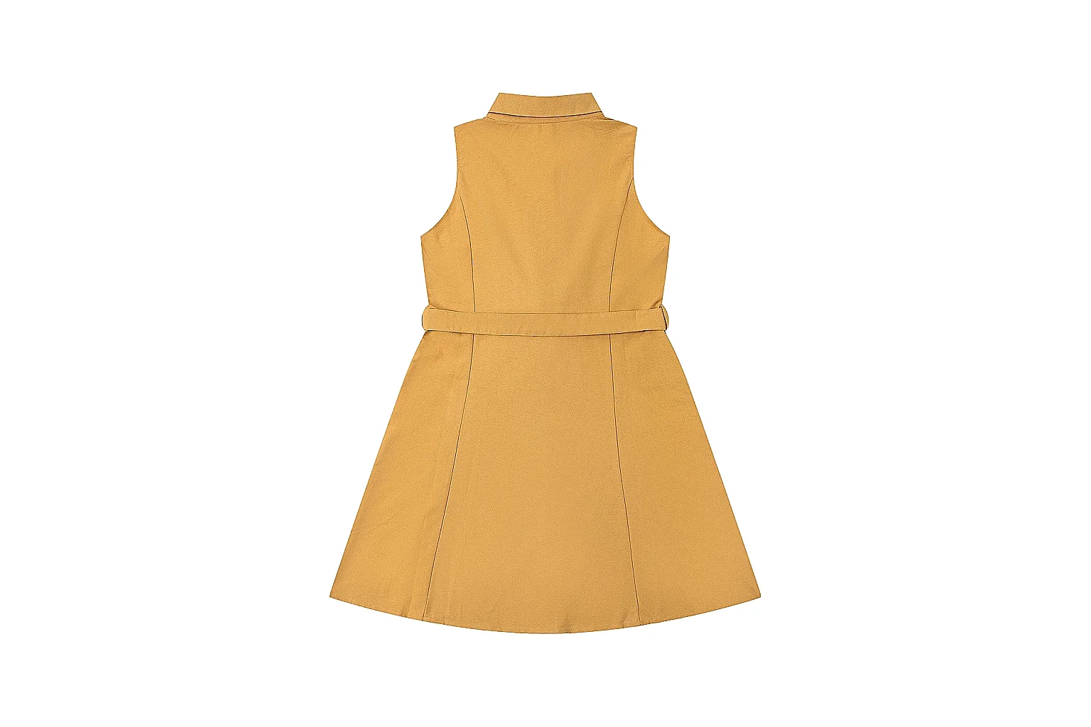 kakofindlist.com Polo Ralph Lauren Mustard Belted Shirt Dress 0539 Mustard sleeveless-dress product image thumbnail 3