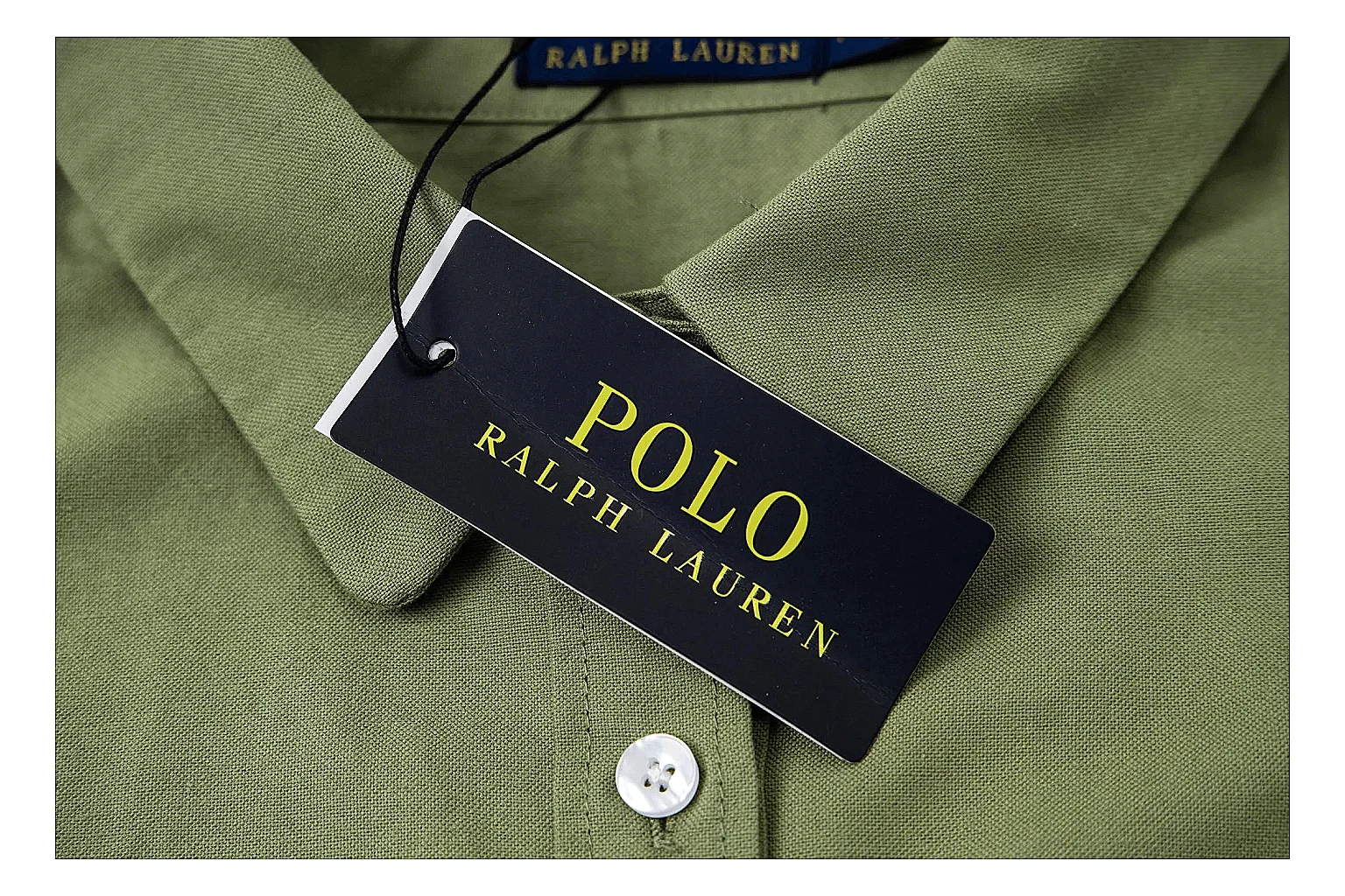 kakofindlist.com Polo Ralph Lauren Olive Belted Shirt Dress 0543 Olive sleeveless-dress product image thumbnail 6