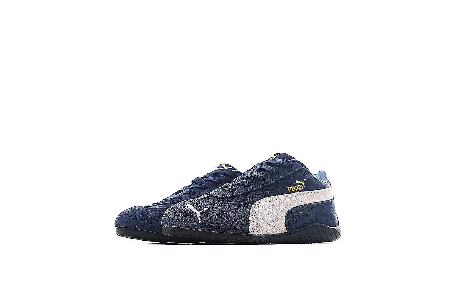 CNY 260 Puma navy low profile sneaker with white side stripe thumbnail 3