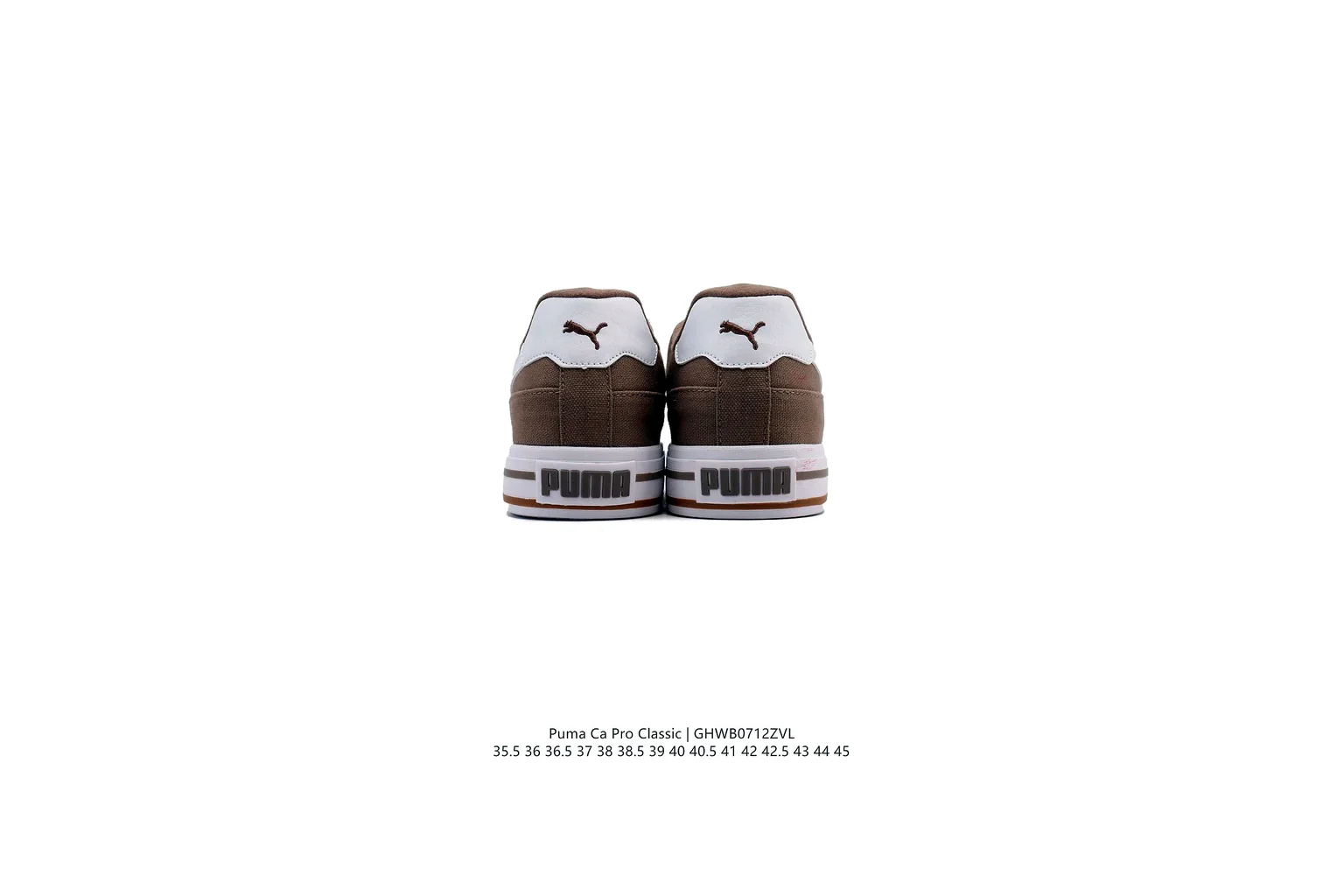 Puma Palermo Brown White terrace sneaker six photo view thumbnail 4