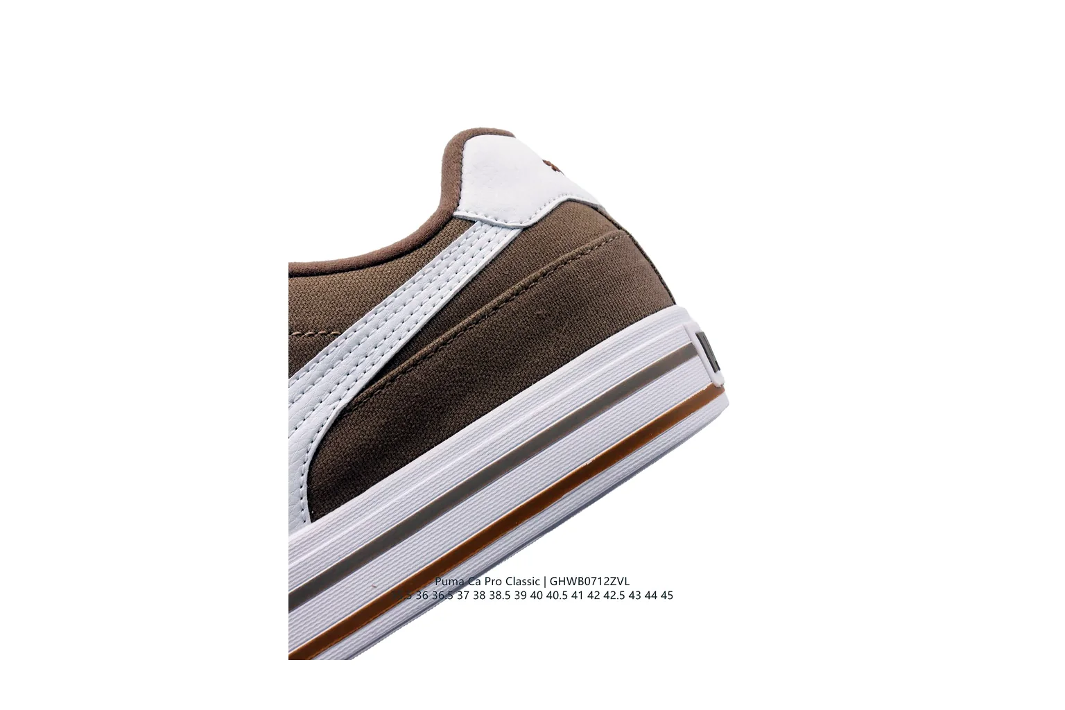 Puma Palermo Brown White terrace sneaker six photo view thumbnail 6