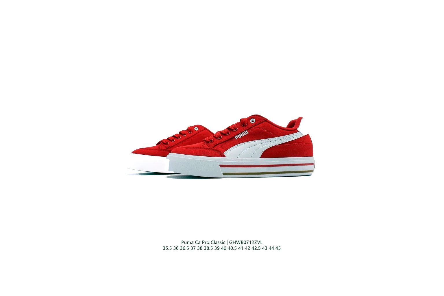 Puma Palermo Red White Green terrace sneaker six photo view thumbnail 2
