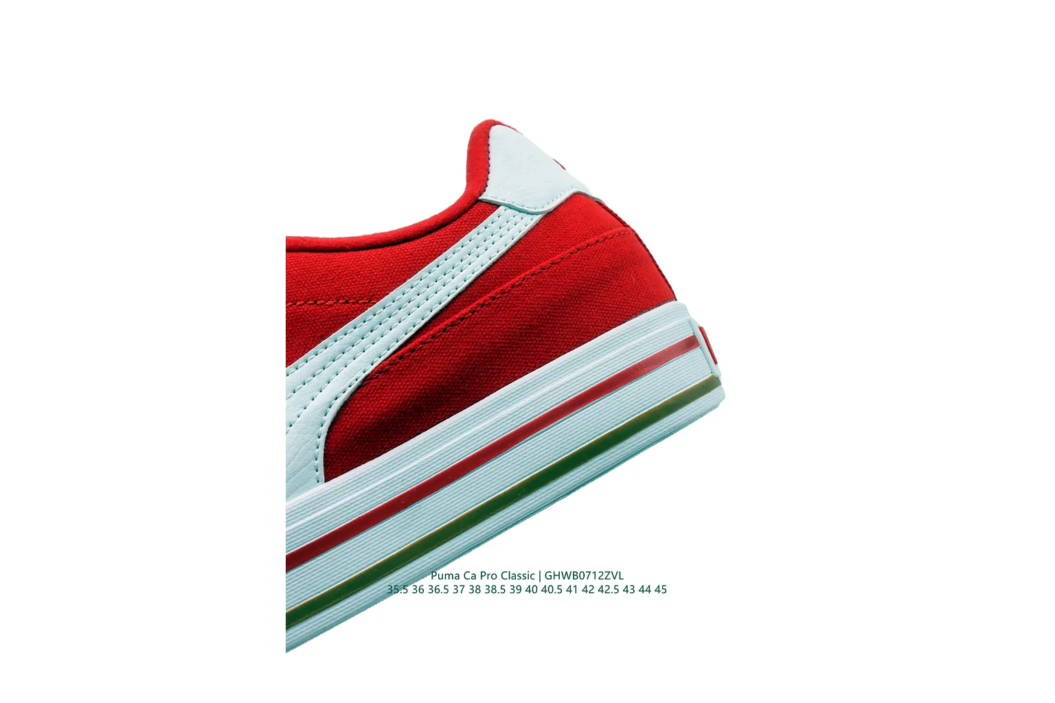 Puma Palermo Red White Green terrace sneaker six photo view thumbnail 6