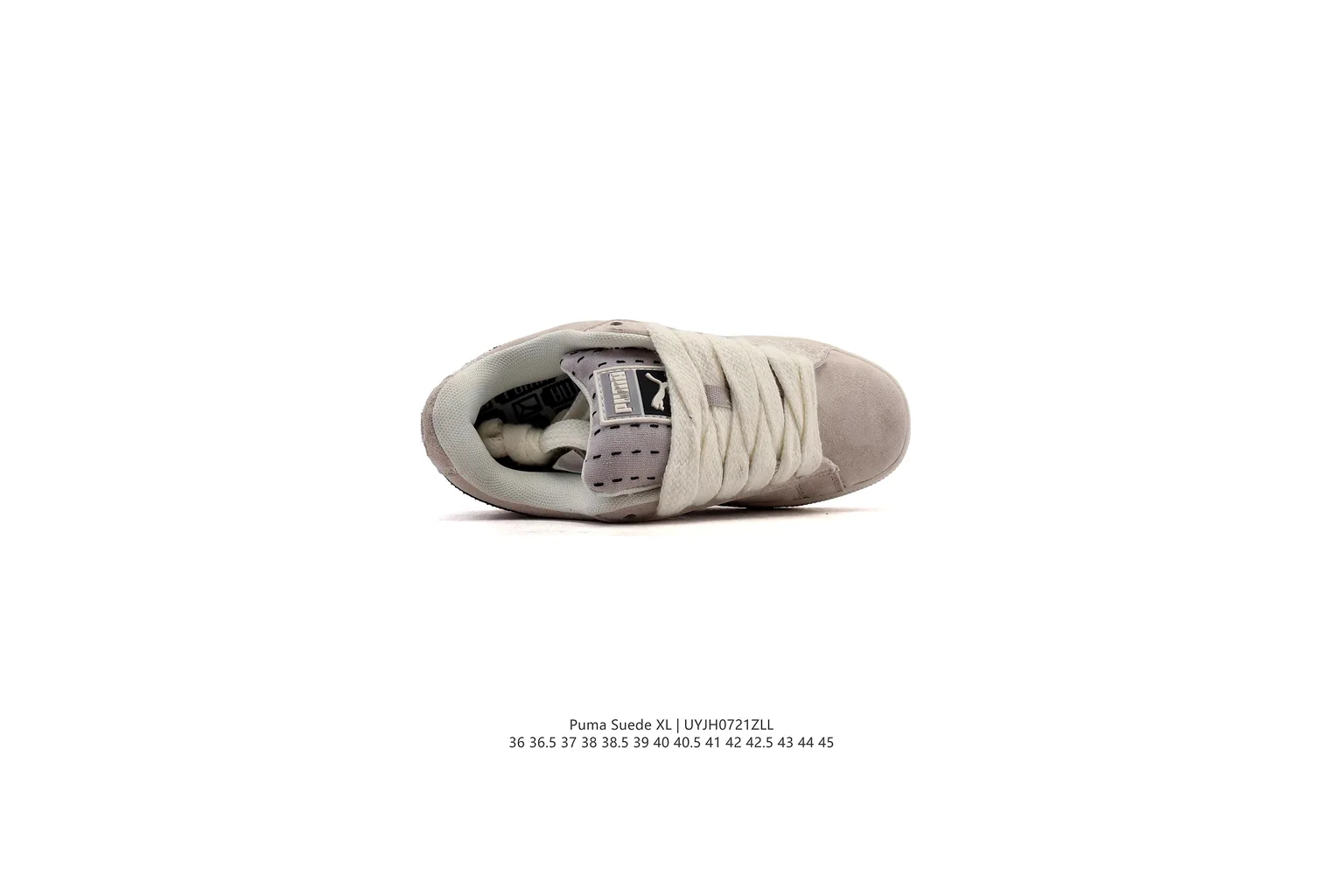 Puma Suede Beige Black suede low top six photo view thumbnail 3