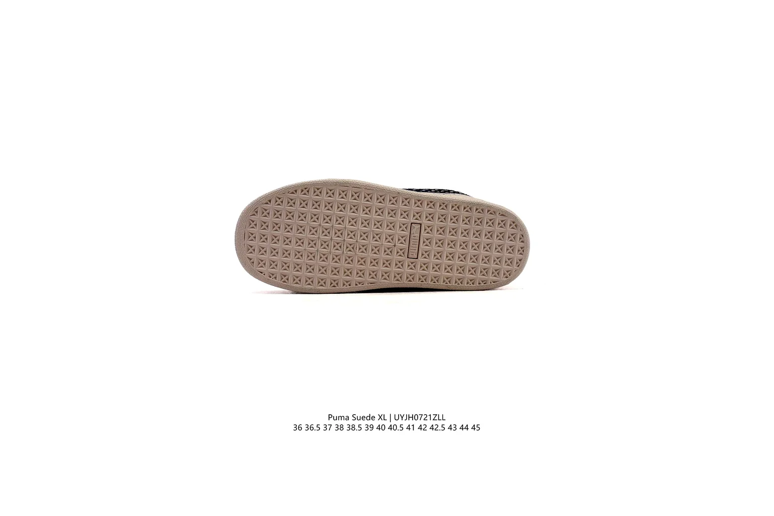 Puma Suede Beige Black suede low top six photo view thumbnail 5