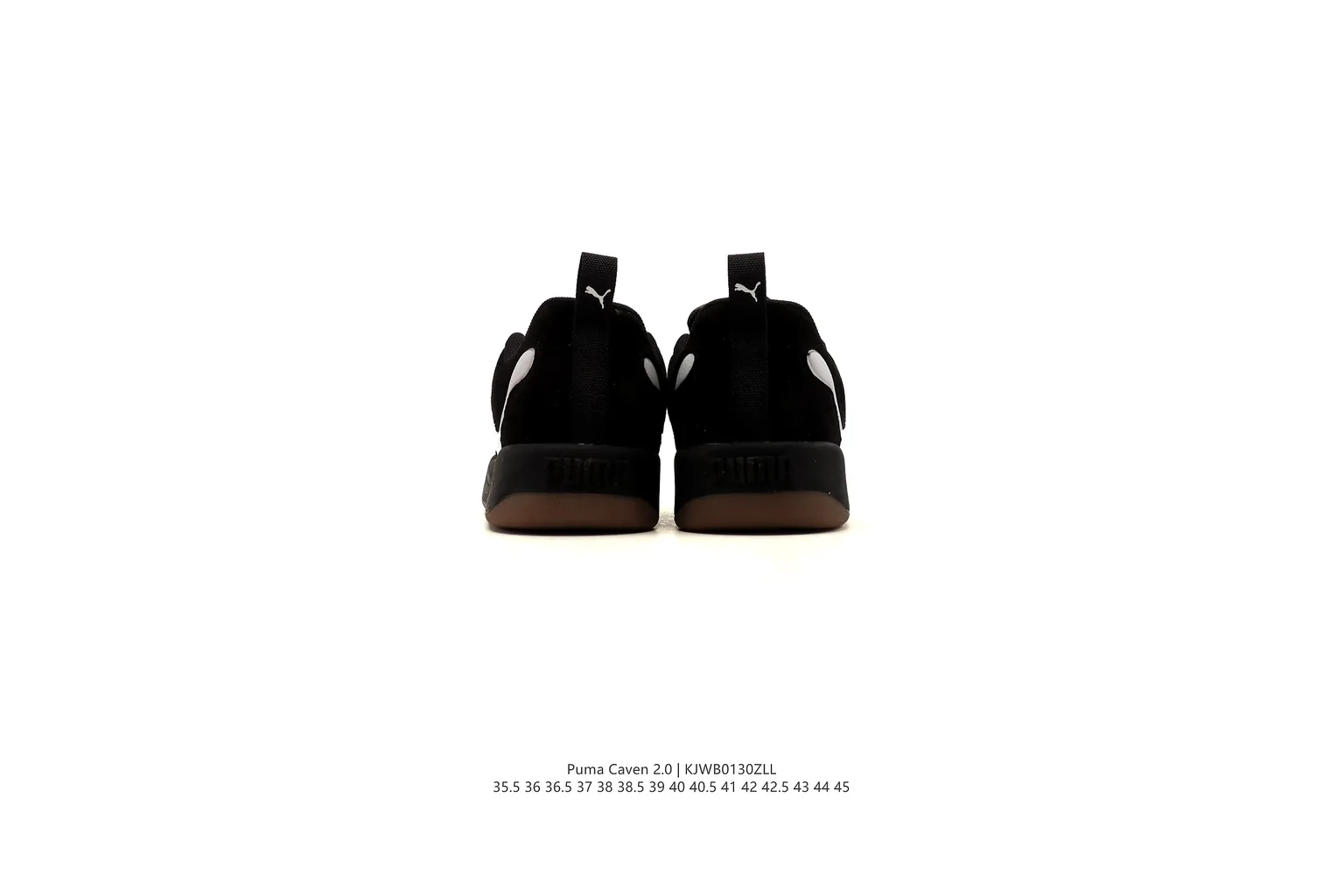 Puma Suede Black White suede low top six photo view thumbnail 4