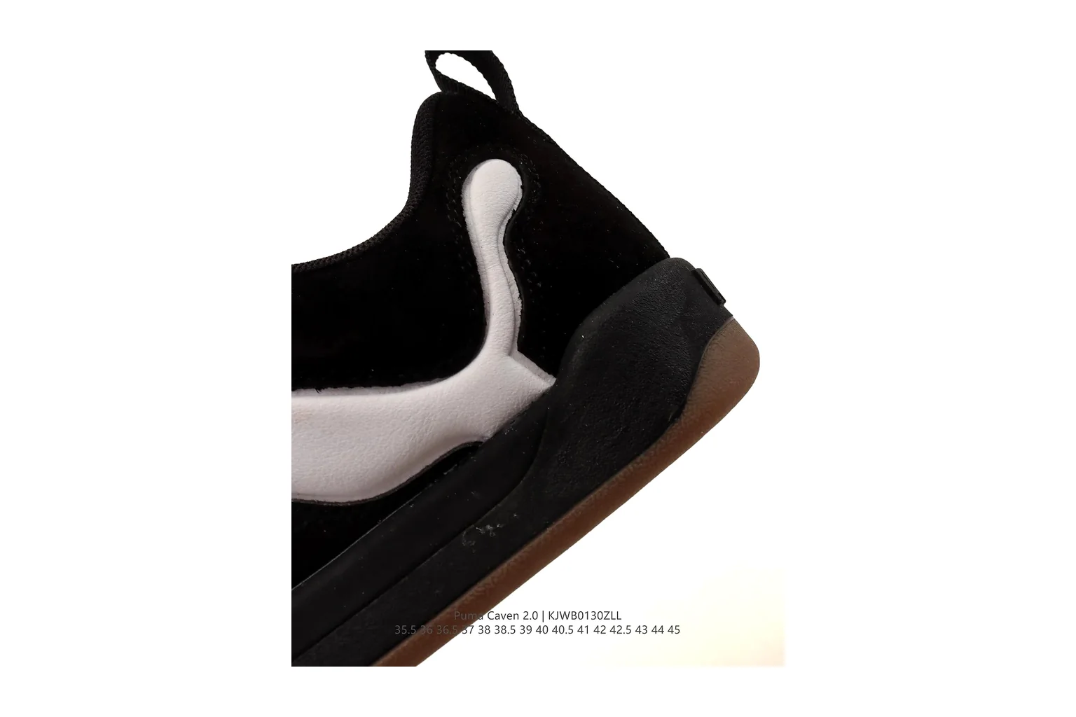 Puma Suede Black White suede low top six photo view thumbnail 6