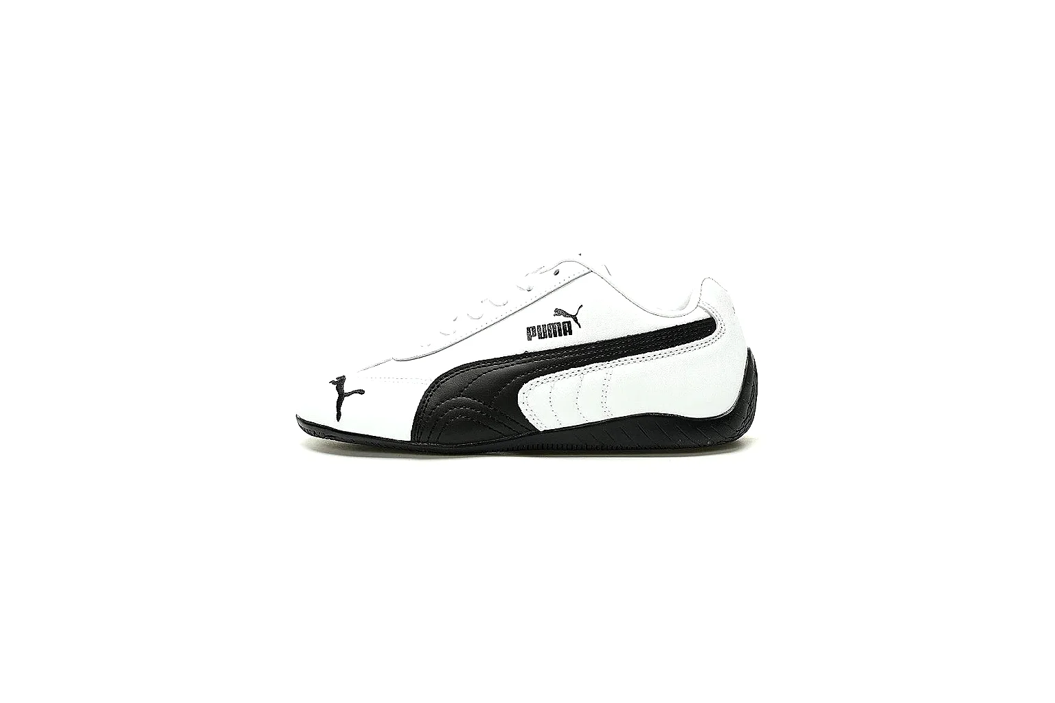 PUMA white black low-profile sneaker pair front view at CNY 340