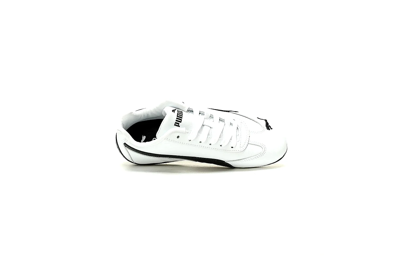 PUMA white black low-profile sneaker pair front view at CNY 340 thumbnail 3