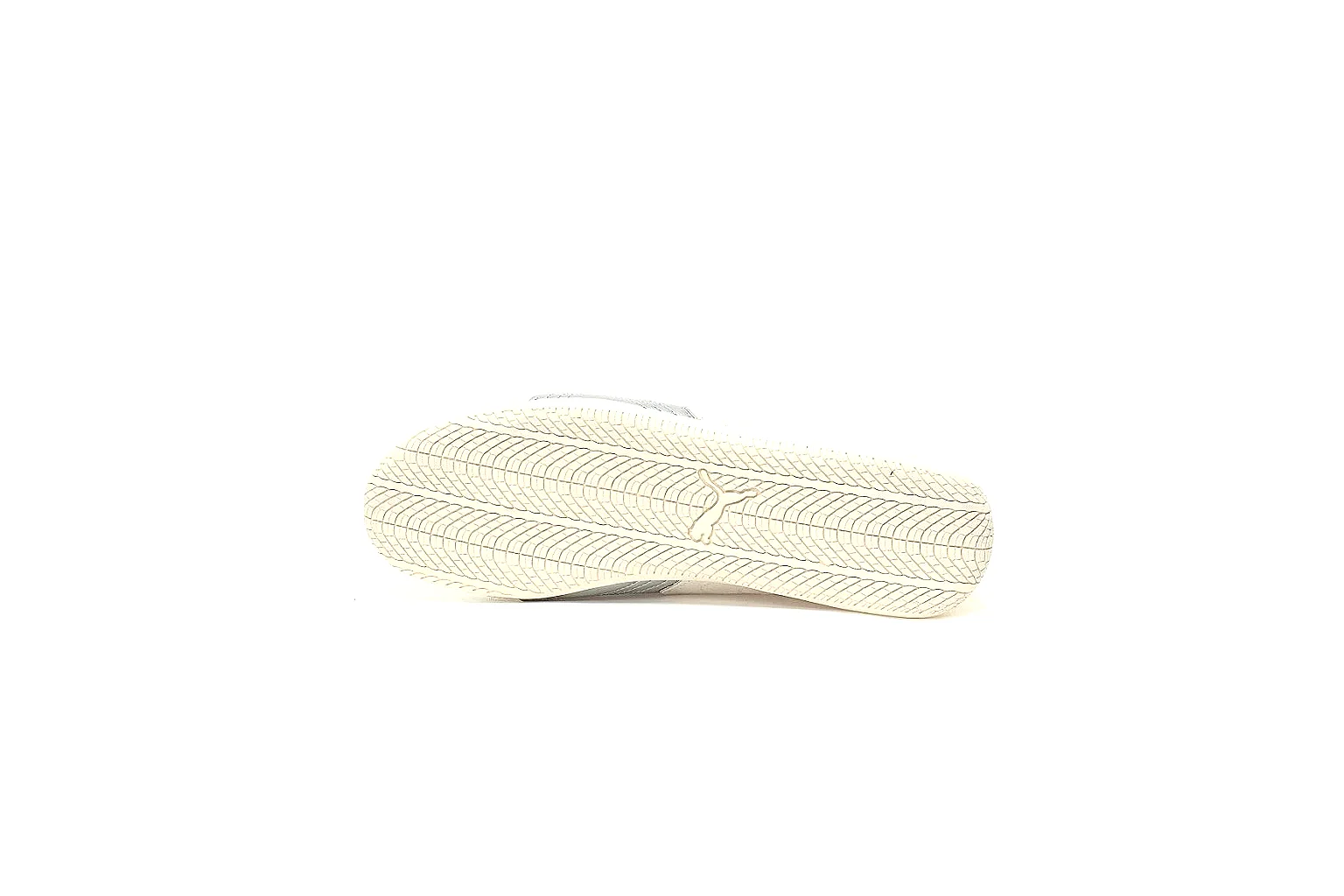 Puma white low-profile trainer photographed from the side thumbnail 5