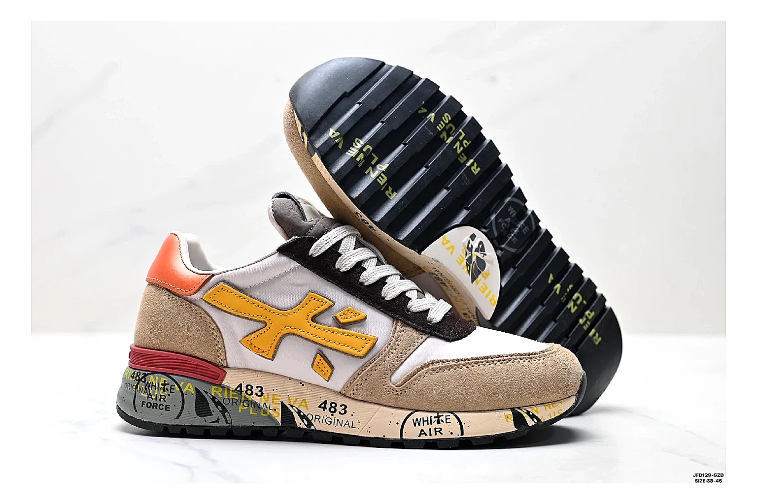 kakofindlist.com Orange Black Six Angle Footwear Low Top budget shortlist note six-photo gallery thumbnail 5