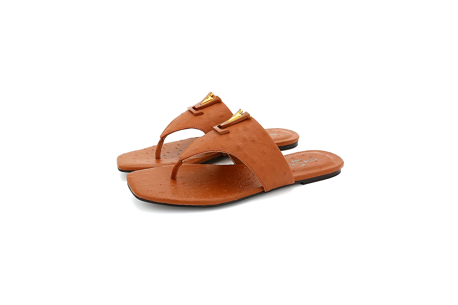 Kako Find List budget photos for Other Brown Leather Slide Sandal thumbnail 4