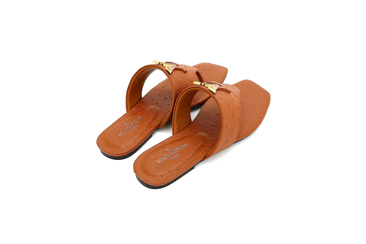 Kako Find List budget photos for Other Brown Leather Slide Sandal thumbnail 5