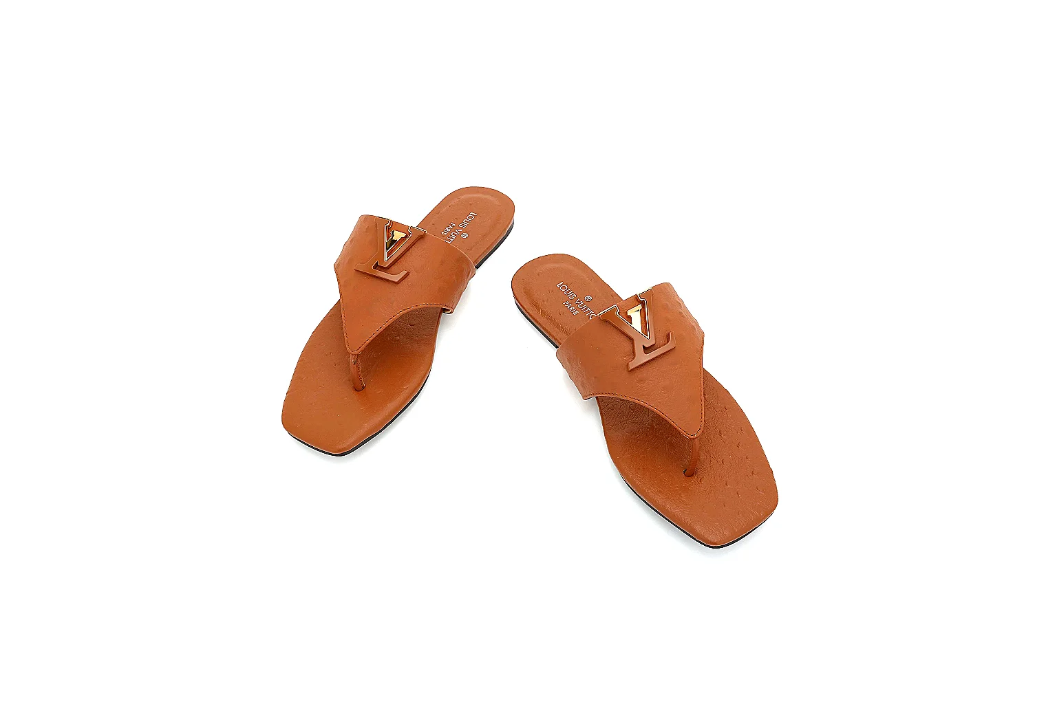 Kako Find List budget photos for Other Brown Leather Slide Sandal thumbnail 6