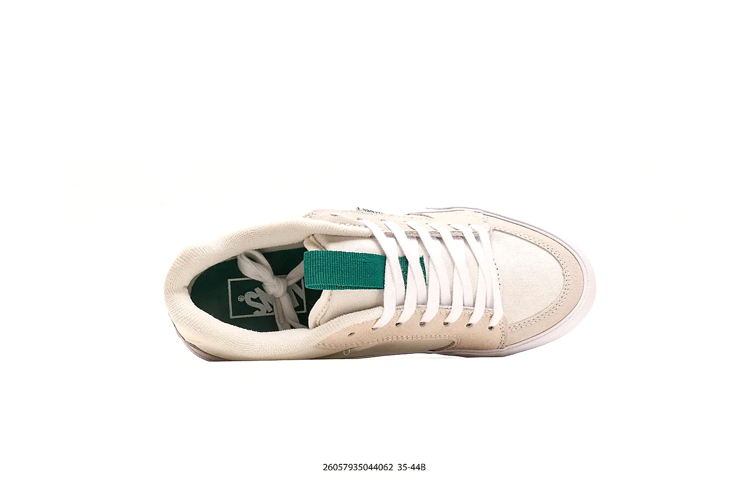 Vans low-top canvas sneaker White Green 1891 budget shortlist note six-photo gallery thumbnail 3