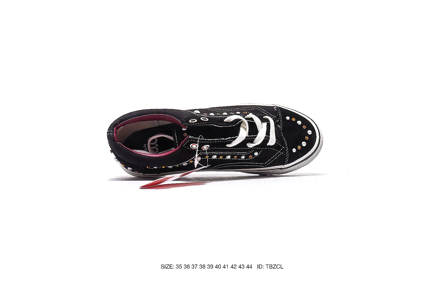 Vans Old Skool style Black White 5475 budget find six-photo gallery thumbnail 4