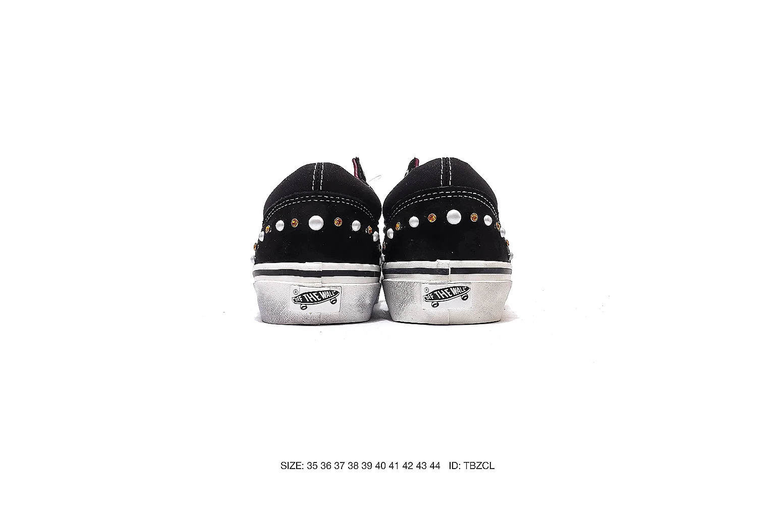 Vans Old Skool style Black White 5475 budget find six-photo gallery thumbnail 5