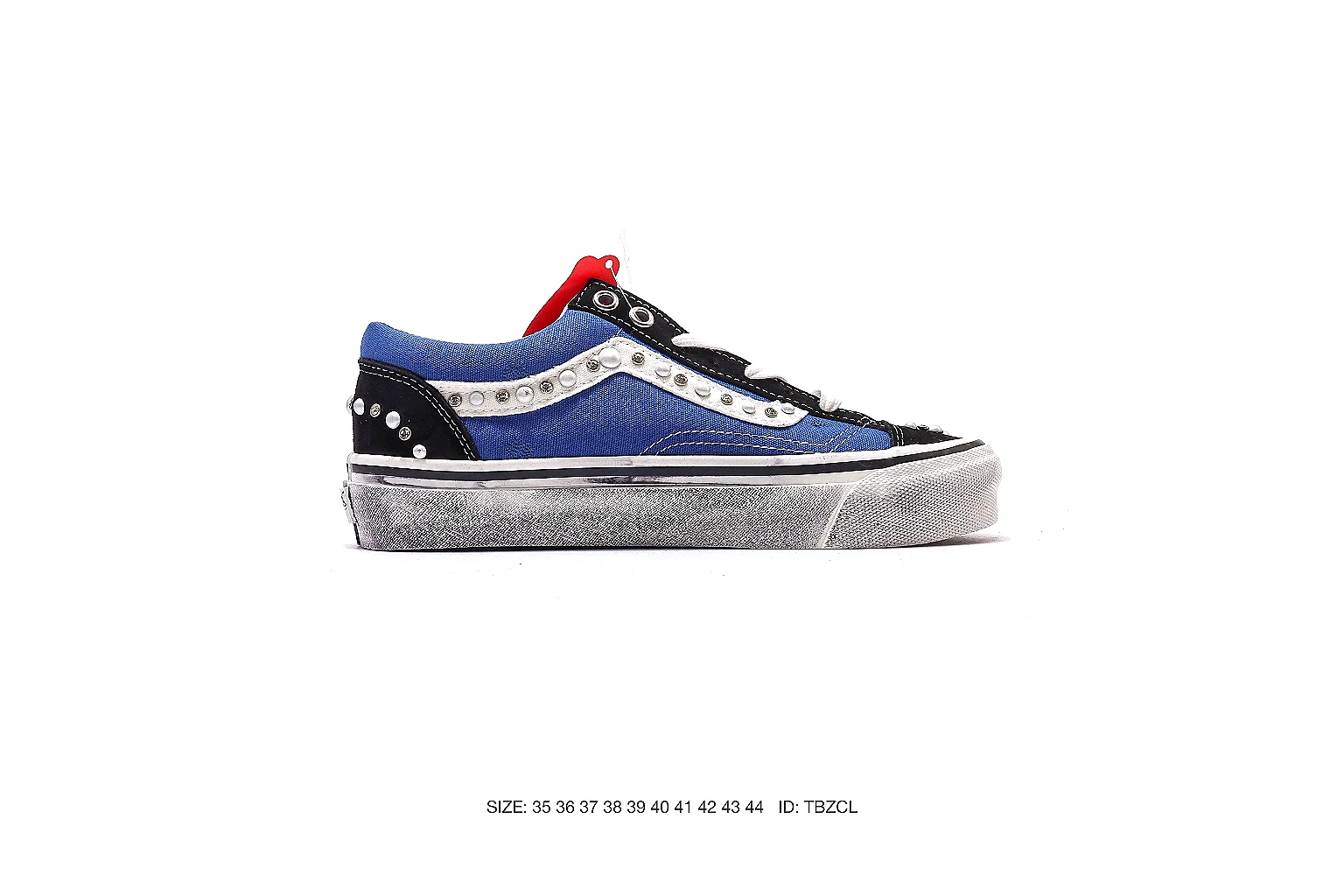 Vans Old Skool style Blue Black 5525 budget find six-photo gallery thumbnail 3