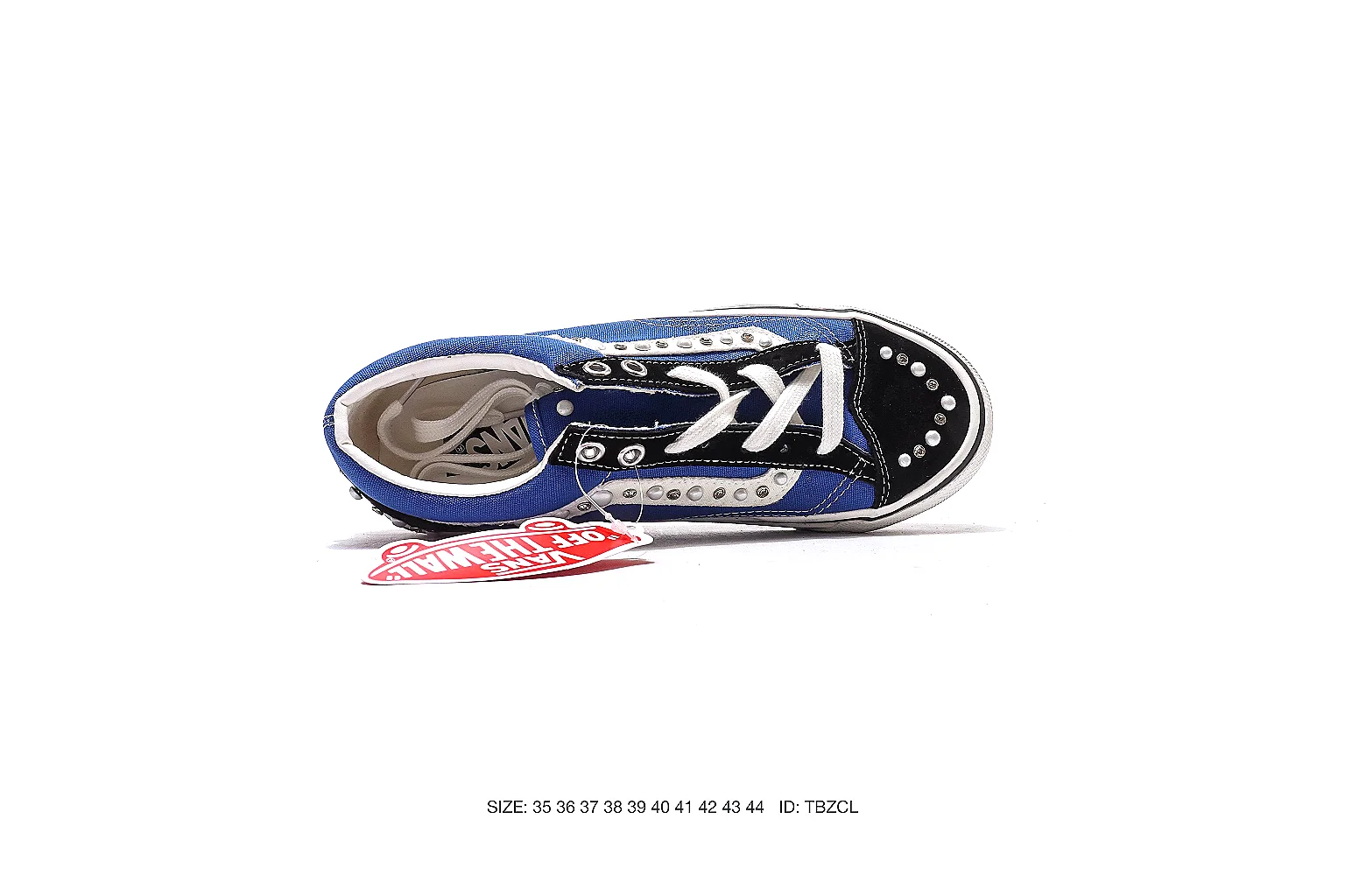 Vans Old Skool style Blue Black 5525 budget find six-photo gallery thumbnail 4