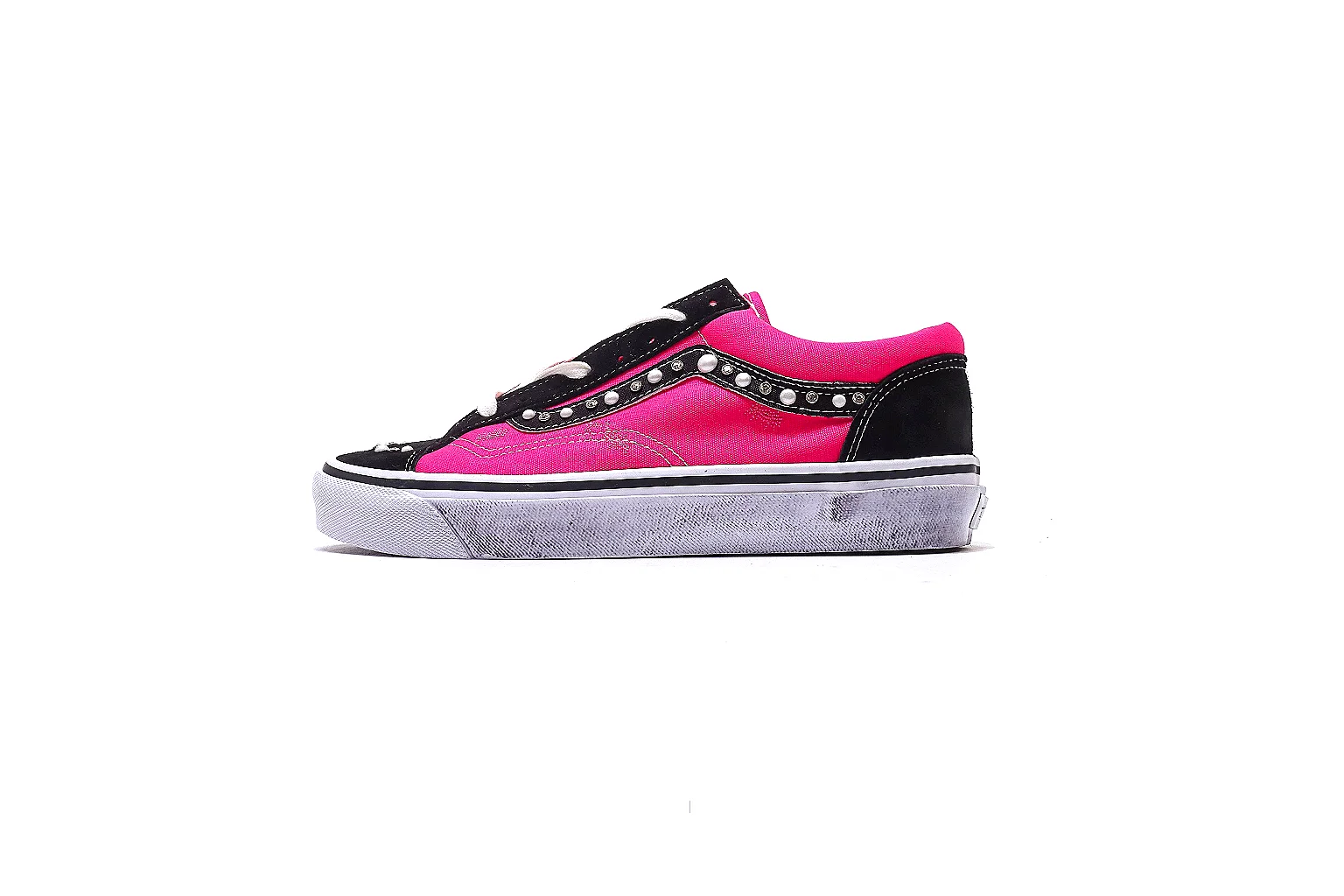 Vans Old Skool style Pink Black 5497 budget find six-photo gallery