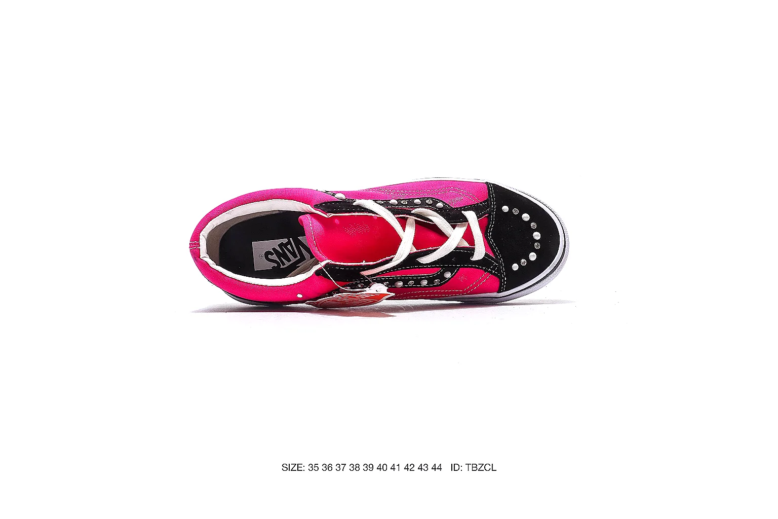 Vans Old Skool style Pink Black 5497 budget find six-photo gallery thumbnail 4