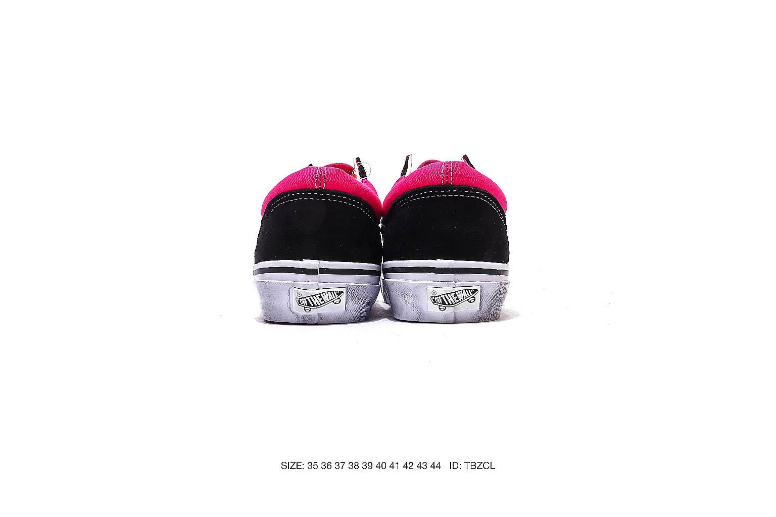 Vans Old Skool style Pink Black 5497 budget find six-photo gallery thumbnail 5