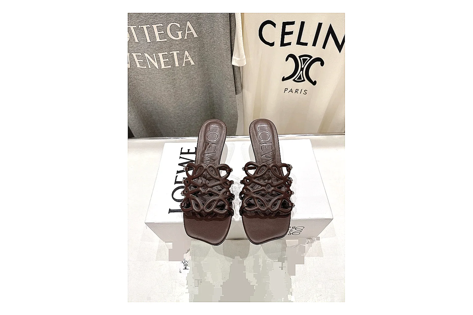 kakofindlist.com Brown Woven Mule 9451 Brown mule product image