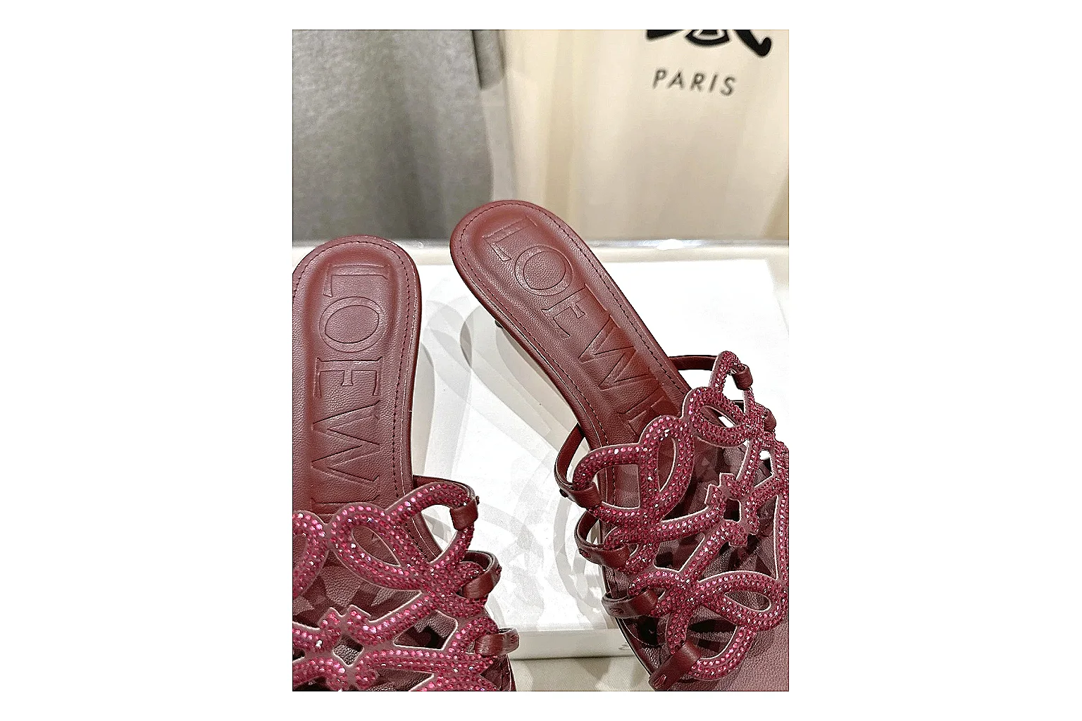 kakofindlist.com Burgundy Woven Mule 9843 Burgundy mule product image thumbnail 6
