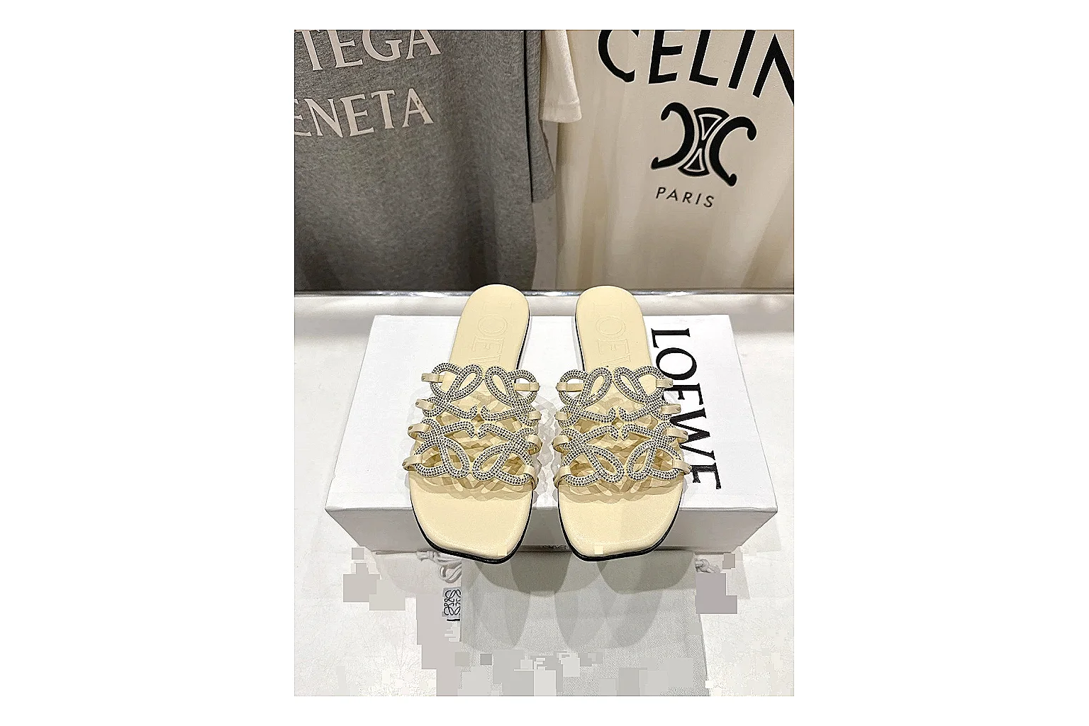 kakofindlist.com Cream Woven Mule 9127 Cream mule product image